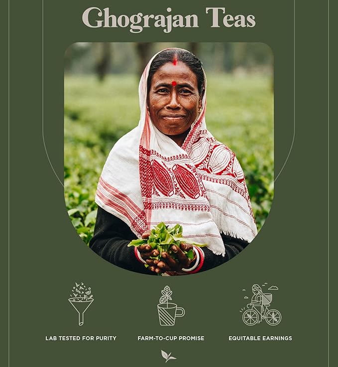 Assam Breakfast High Caffeine Loose Black Tea from India (200+ Cups) - Fresh Harvest - Perfect for Strong Morning Milk Tea Or Indian Chai Tea - Farm2Cup No Middleman - Bulk Pack - 1 Pound
