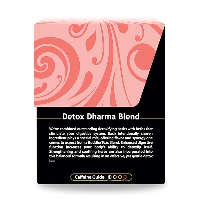 Buddha TeasBuddha Teas - Organic Detox Dharma Blend - Herbal Tea - For Health & Wellbeing - With Antioxidants & Minerals - Clean Ingredients