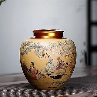 Sealed Vintage Ceramic Tea Jar for Pu'er & Loose Leaf Tea-style4