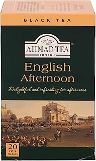 Ahmad Tea Black Tea, English Afternoon Teabags, 20 ct (Pack of 1) - Caffeinated and Sugar-Free