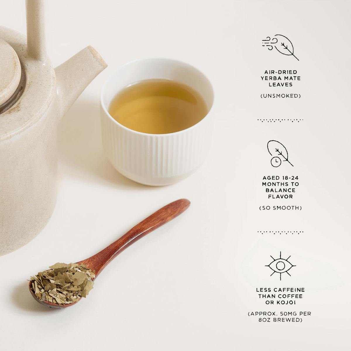 Katú Ka'a Premium Organic Loose-Leaf Raw Yerba Mate Tea, Air-Dried, Unroasted, Smooth Traditional Taste, Natural Energy, 17.6