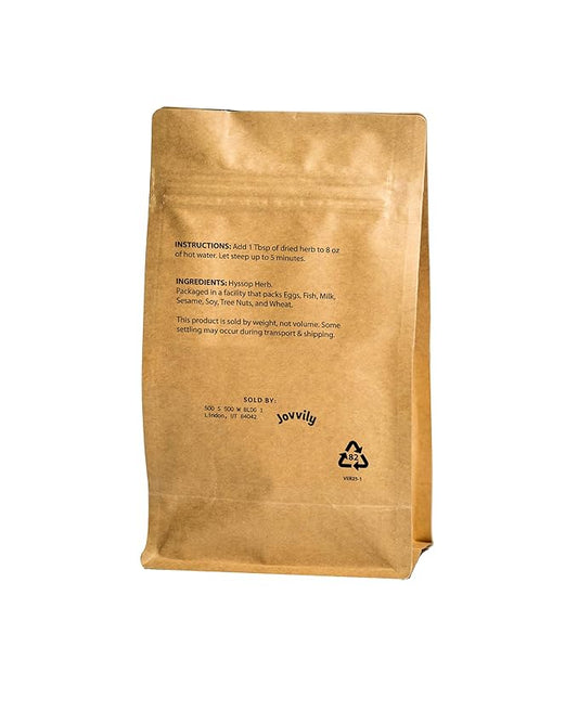 Jovvily Hyssop Herb - 4 oz - Herbal Tea - Cut & Sifted