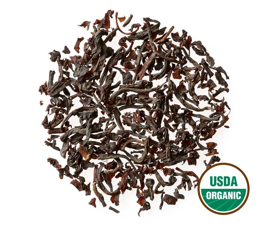 Golden Moon Tea Organic English Breakfast Black Tea - Loose Leaf, Non-GMO 4 Tea Blend - Travel Tin (30 Servings)