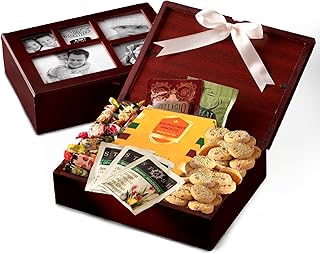 Photo Gift Box with Lid, Gifts Gourmet Food - Teas, Cocoas, Cookies, Snacks & Sweets Care Package for Women, Men, Holiday, Families, Memory Box for Thinking of You, Get Well, Anniversary, Thank You