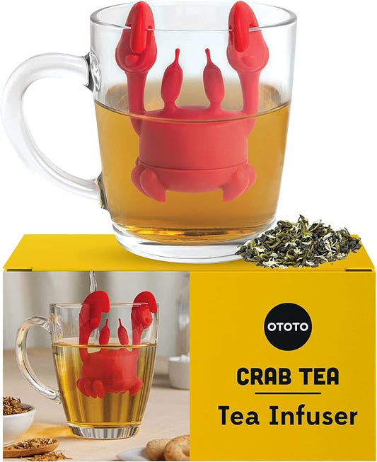 NEW!!! Crab Tea Infuser by Ototo - Cute Tea Infuser, Tea Accessories For Tea Lovers, Kitchen Accessories, Funny Gifts, Tea Infusers Loose Tea