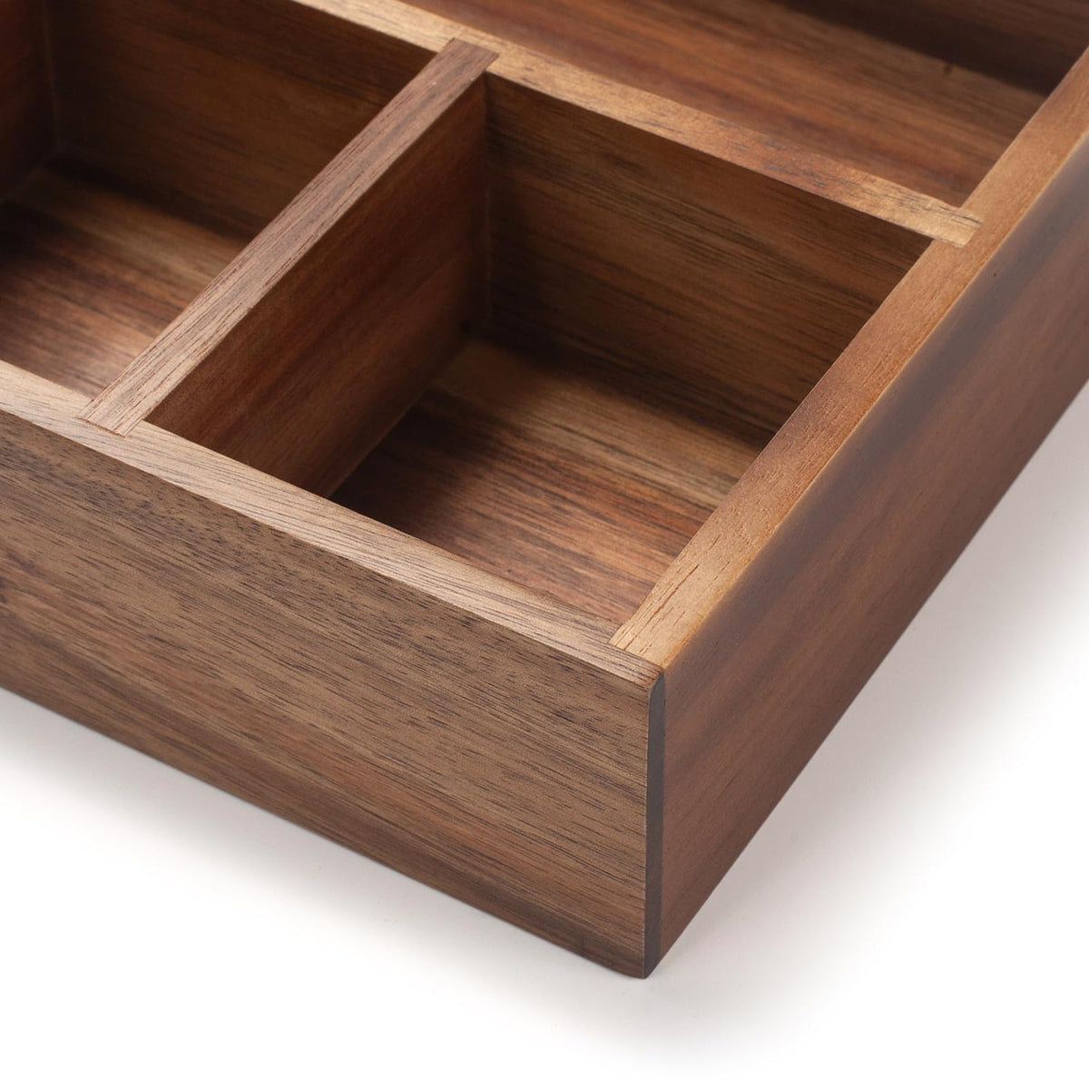 XIMISISE Tea Bag Holder, Acacia Wood Tea Bag Storage Organizer, Tea Candy Basket