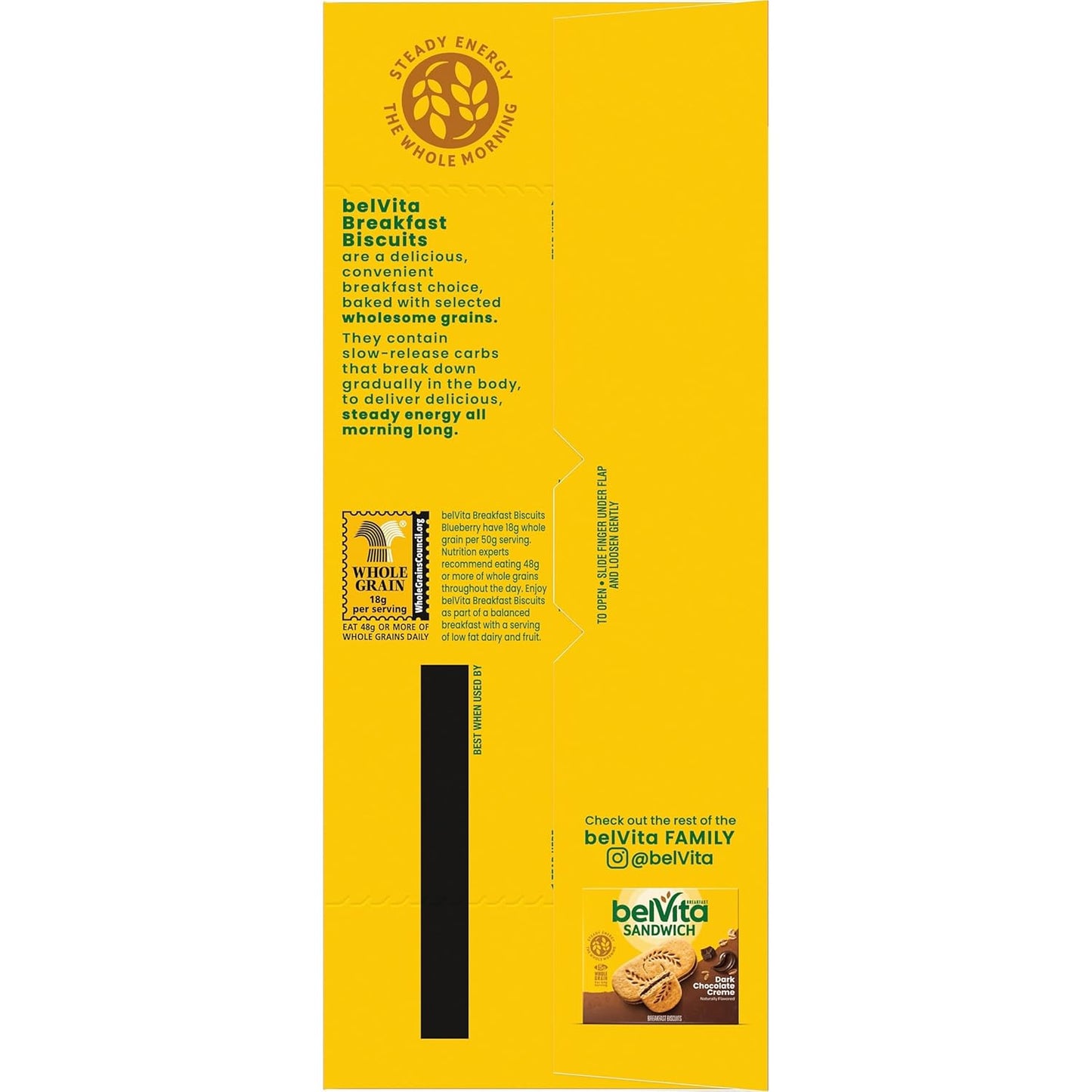 belVita Breakfast Bars Biscuits, Blueberry, Value Pack, 12 Packs (4 Biscuits Per Pack)