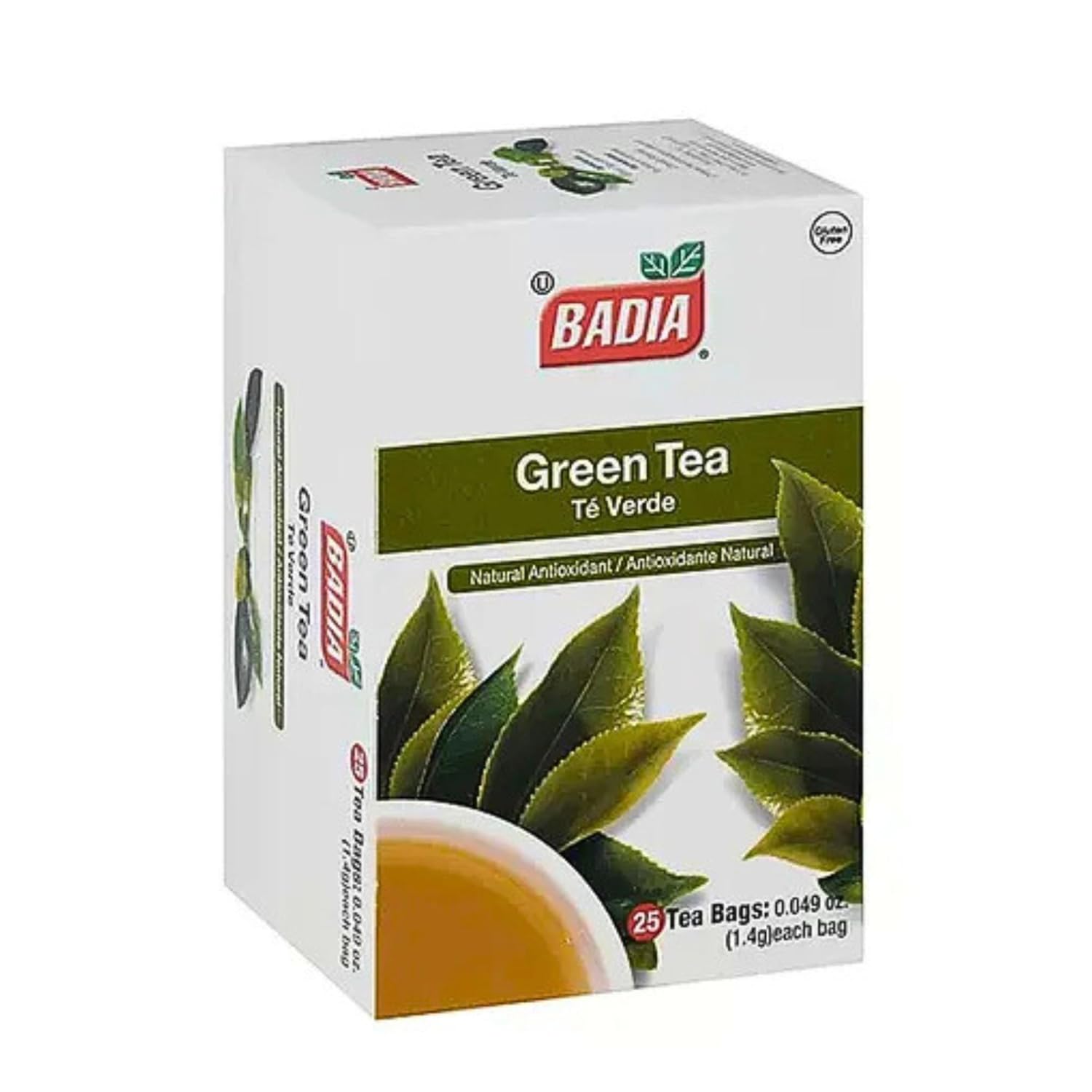 Badia Green Tea, 25 Bags – Refreshing Natural Antioxidant Tea with Smooth, Delicate Flavor
