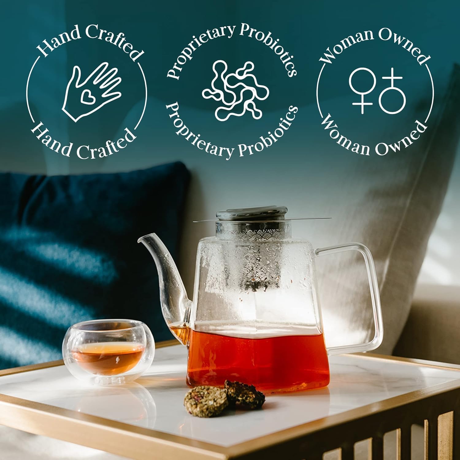 iLOLA The Beginning | Tea Disc Set | Oprah’s Favorite Things 2022 | Organic Loose Leaf Probiotic Tea | Stainless Steel Infuser | Gift Box Set (Gift Box Set 3)