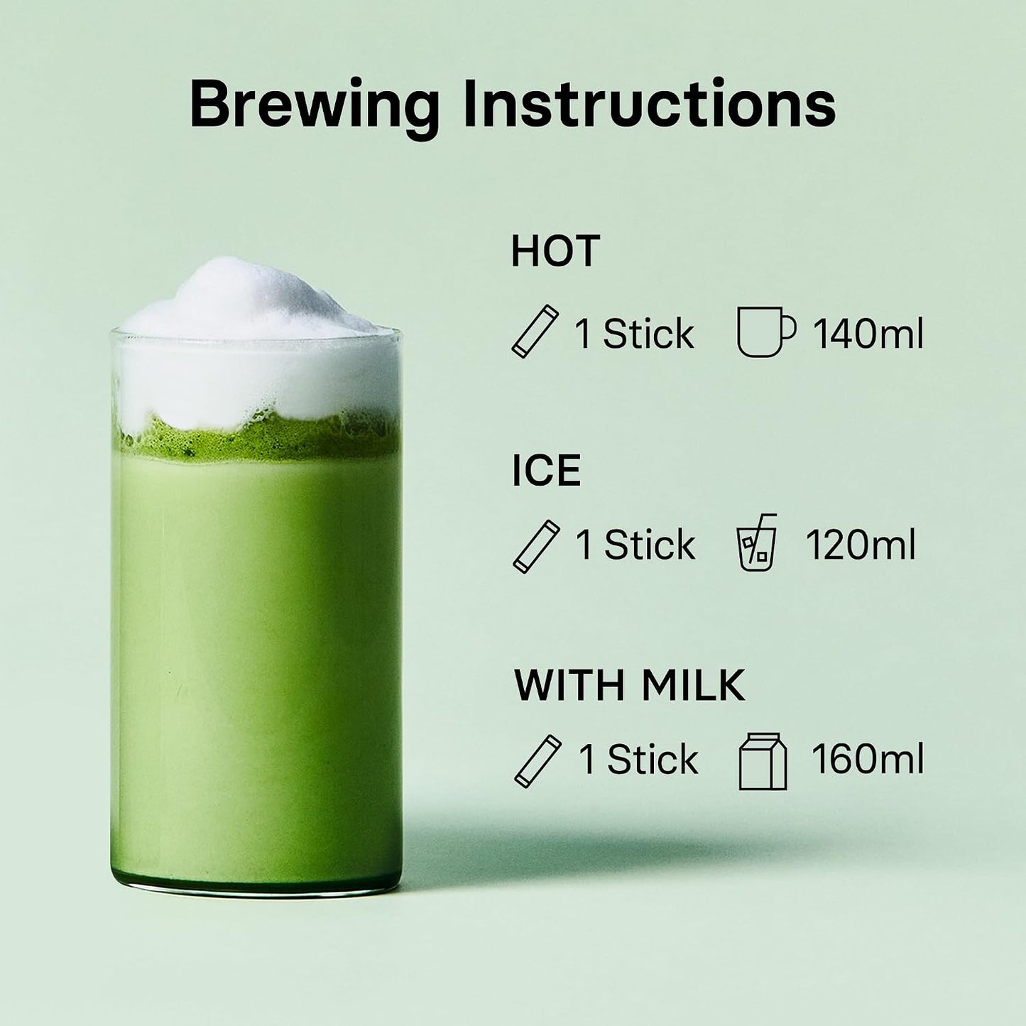 OSULLOC Jeju Matcha Milk Tea Powder Stick Packets, 10 Count