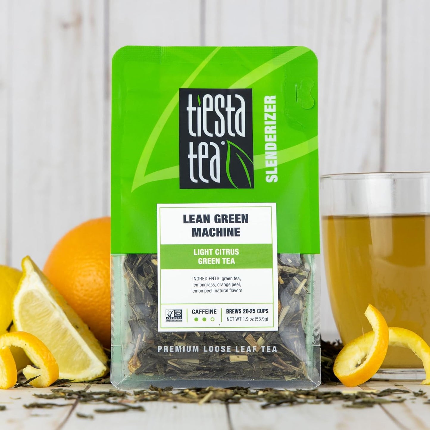 Tiesta Tea - Green Tea Gift Box, Loose Leaf, 3 Pouches, Medium Caffeine, Hot & Iced, Assortment with Light Citrus & Fruity Green, Loose Leaf Variety Box