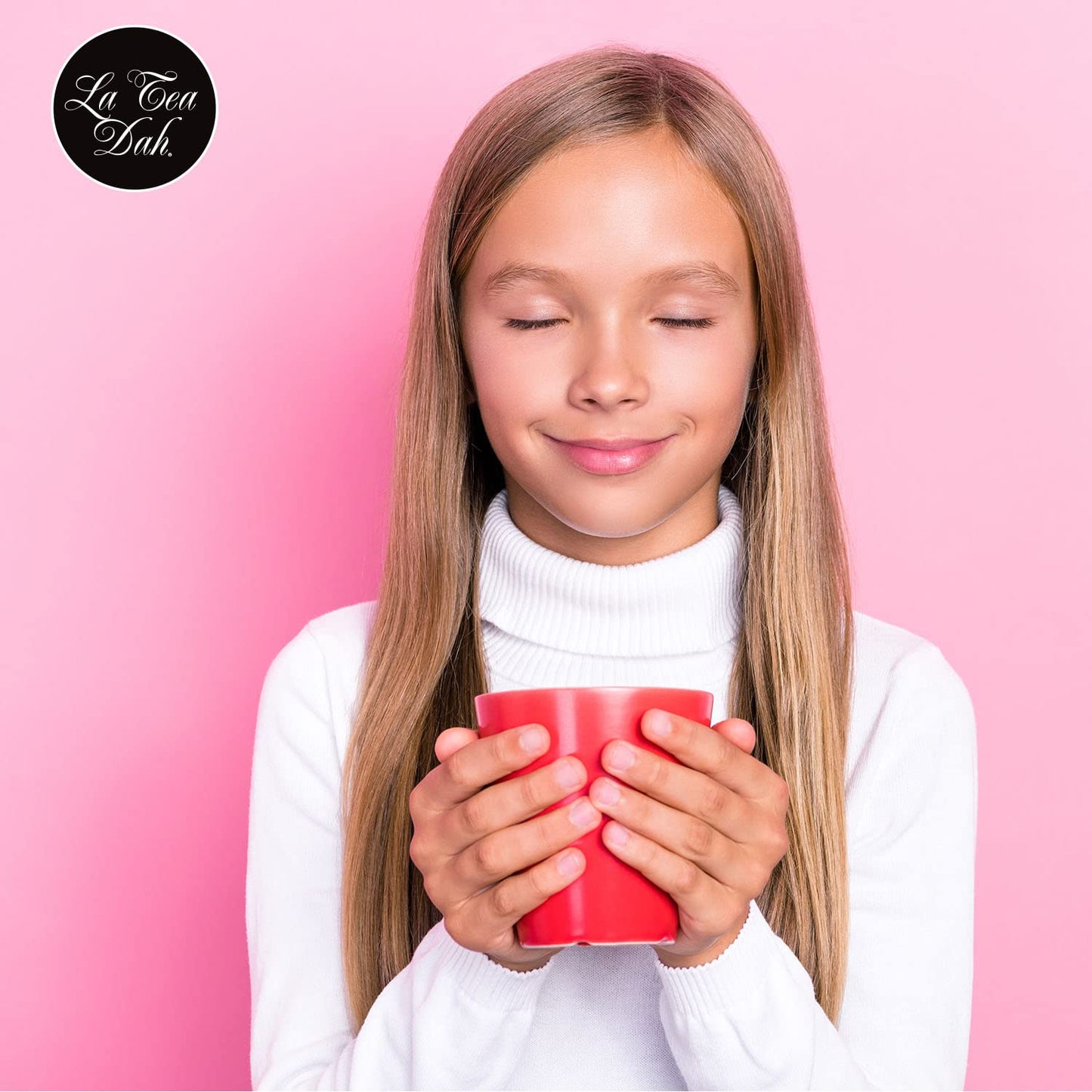 Cotton Candy Tea by La Tea Dah, Lightly Caffeinated Oolong Tea Flavored with Hibiscus, Raspberry, Cranberry, & Apple, Fragrant, Fruity Hibiscus Tea Bags, Dessert Tea (12 Sachets)