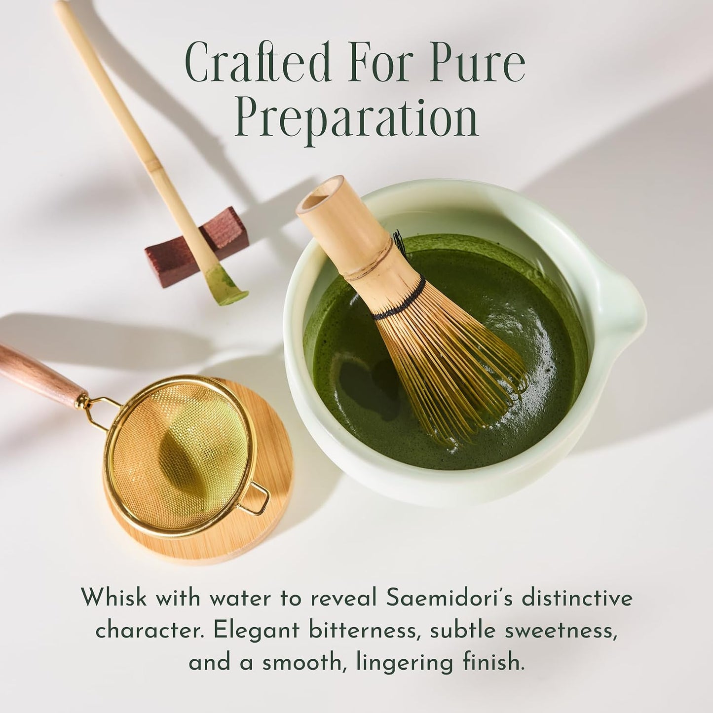 Encha Matcha Tea Saemidori Limited Edition Reserve - Ceremonial Grade Matcha Powder - Single Origin - Premium First Harvest Organic, Japanese - 1.06oz/30g Tin