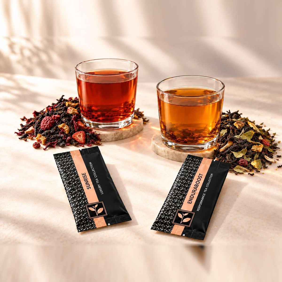 Pure And Easy Tea, Premium Tea Flight Gift Set, 30 Individual Loose Leaf Tea Packets, 10 Blend Tea Sampler, Herbal &