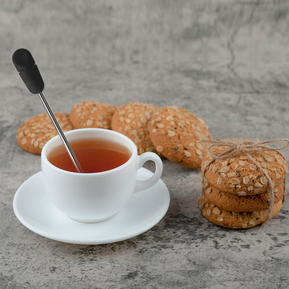 Numola Long Handle Twisting Tea Ball Stainless Steel, 2Pcs