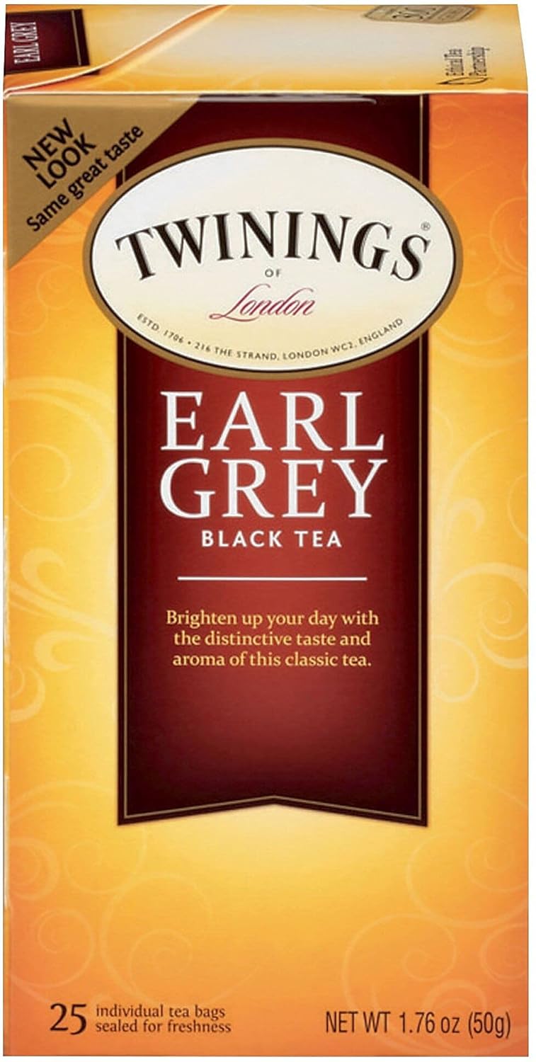 Twinings Earl Grey Tea (1.76oz, Box of 25)