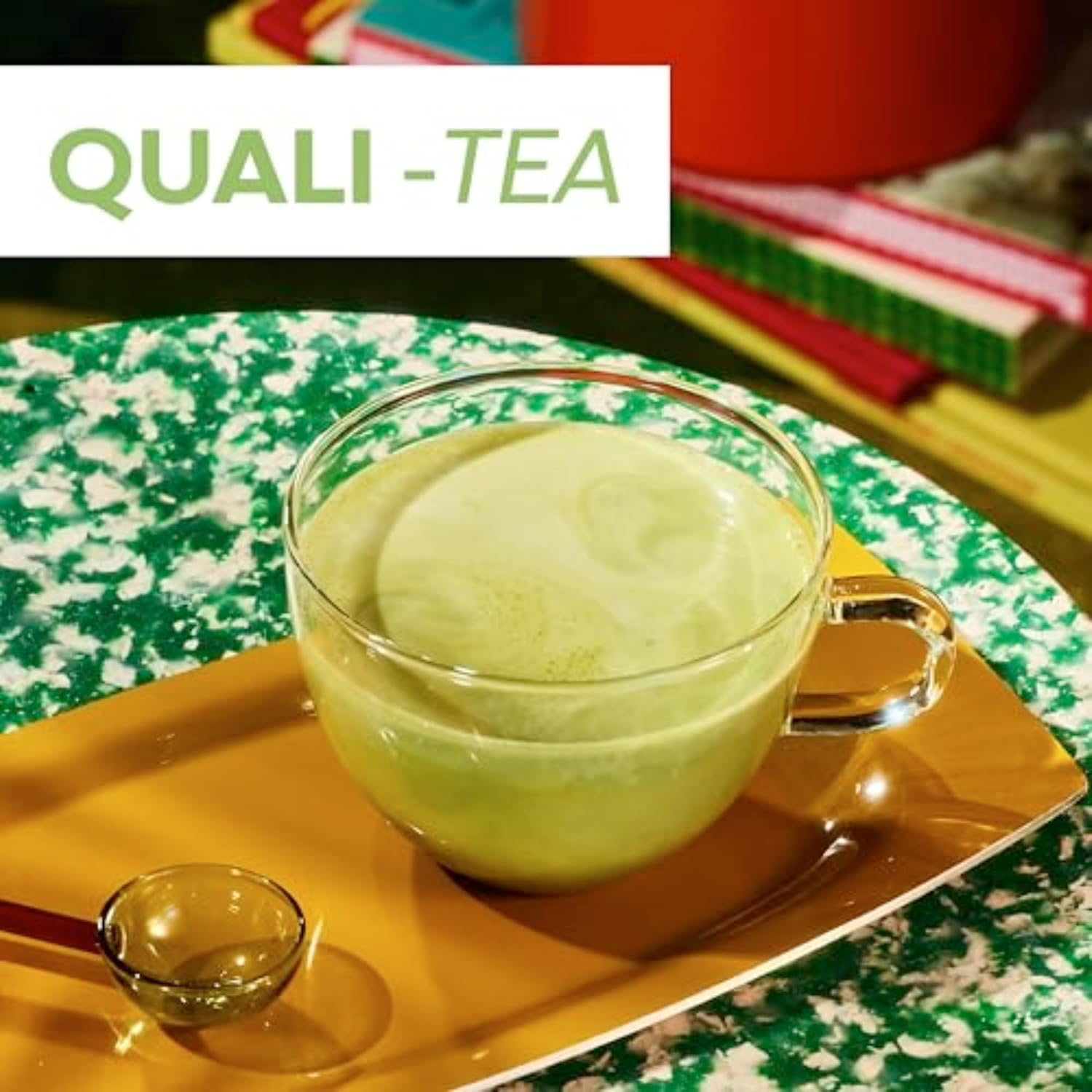 TAZO Green Tea Matcha Latte Concentrate, Sweetened with Notes of Honeydew Melon & Tropical Fruit, for Hot or Iced Lattes
