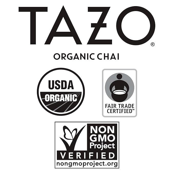 Tazo Awake English Breakfast & Chai Tea Bundle, 32 Tea Bags Total, Pack of 2