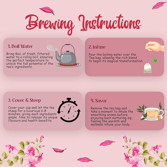 Tropace Organic Hibiscus Nursing Tea – Herbal Caffeine-Free Tea for Moms, with Fenugreek, Anise, Sorghum & Coriander – Rooted in Africa, Packed in USA – 20 Tea Bags, 1.4 oz (40g)