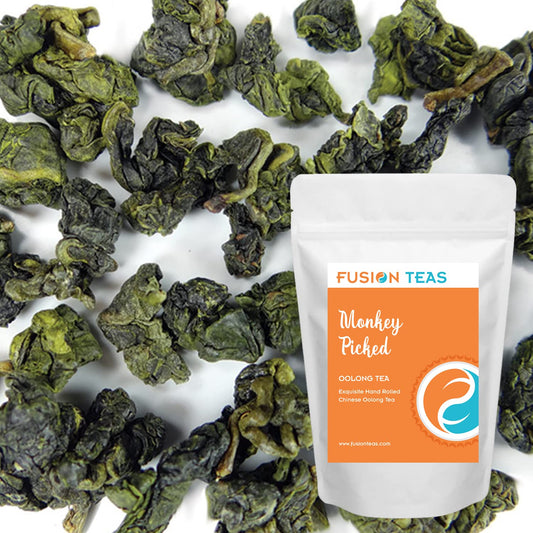 Monkey Picked Oolong Tea - Premium Loose Leaf - Fusion Teas - 16oz Pouch