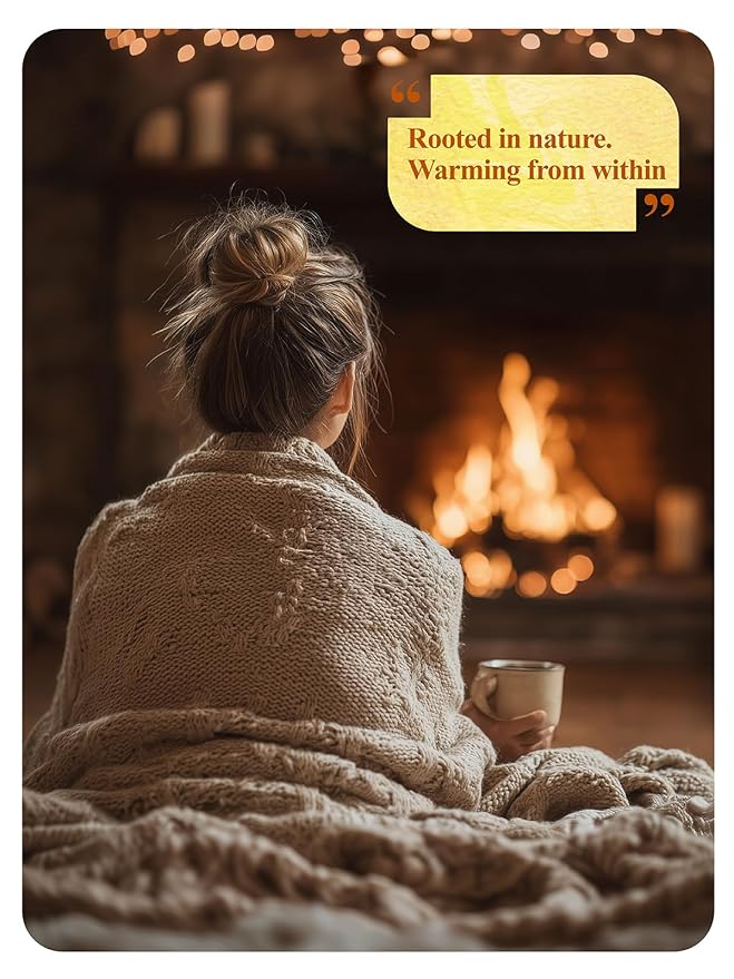 Loomica Turmeric Ginger Cinnamon Tea, Naturally Caffeine-Free, Warm & Spicy Herbal Blend, Rich & Aromatic