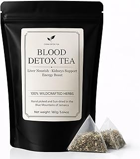 Jamaican Healing Garden Blood Detox Tea, Wildcrafted Herbs with Guaco, Burdock Root, Oregano, Cinnamon, Moringa, Hand Picked and Sun-Dried in the Blue Mountains of Jamalca 160g 5.64oz(1)