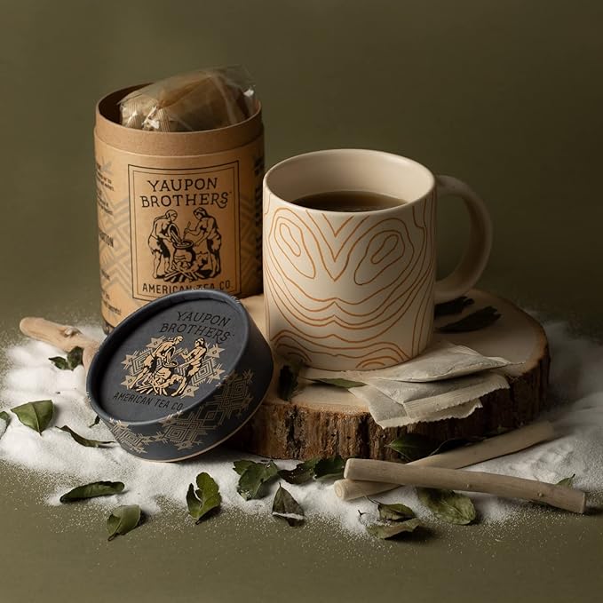 Revive Mint Yaupon Tea – Yaupon Brothers – Wild-Crafted, Naturally Caffeinated – Antioxidant-Rich – Florida Grown Superfood – 16 Natural Fiber Tea Bags