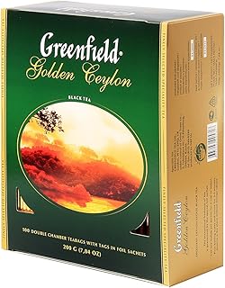 Greenfield Tea, Golden Ceylon, 100 Count