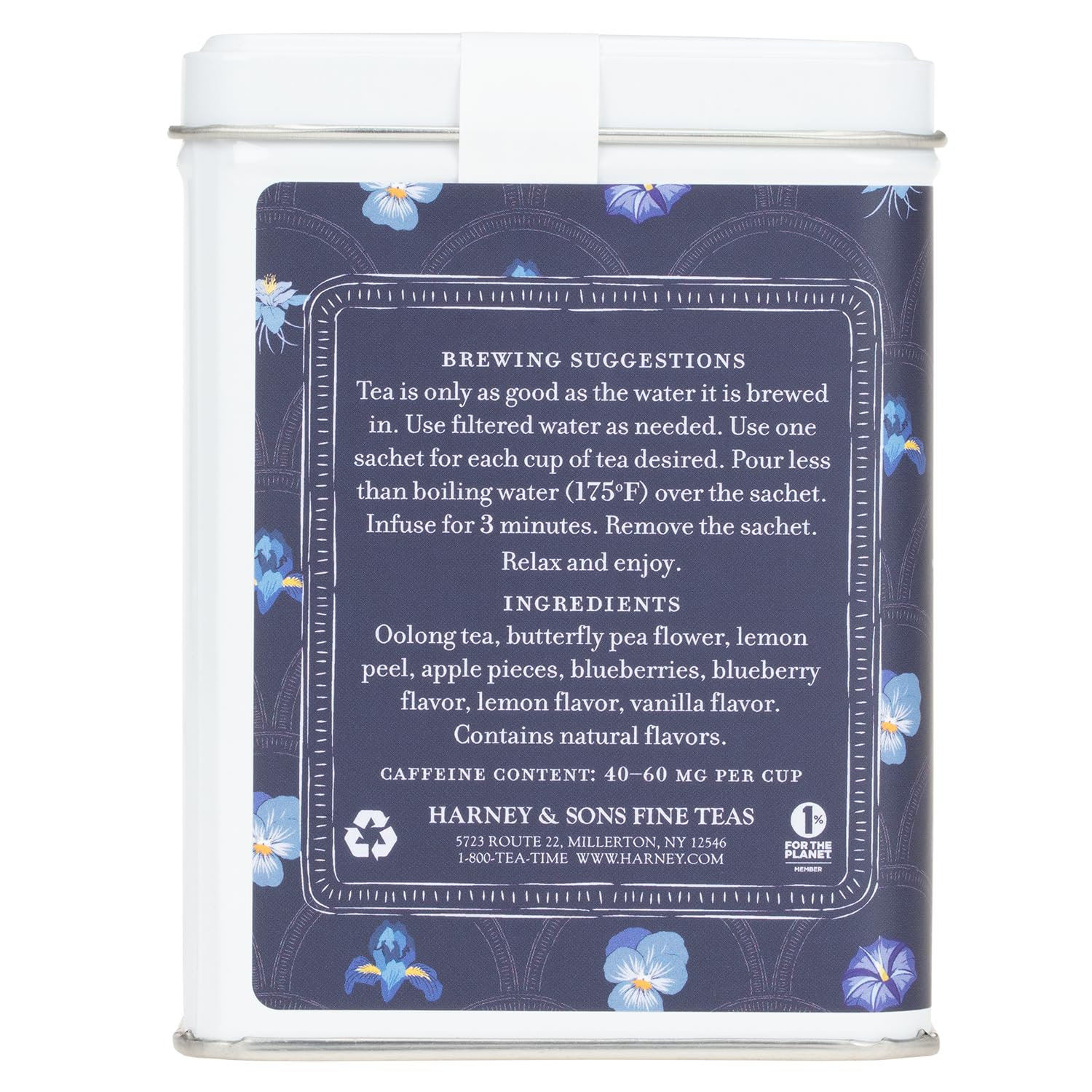 Harney & Sons True Blue Oolong, Tin of 20 sachets