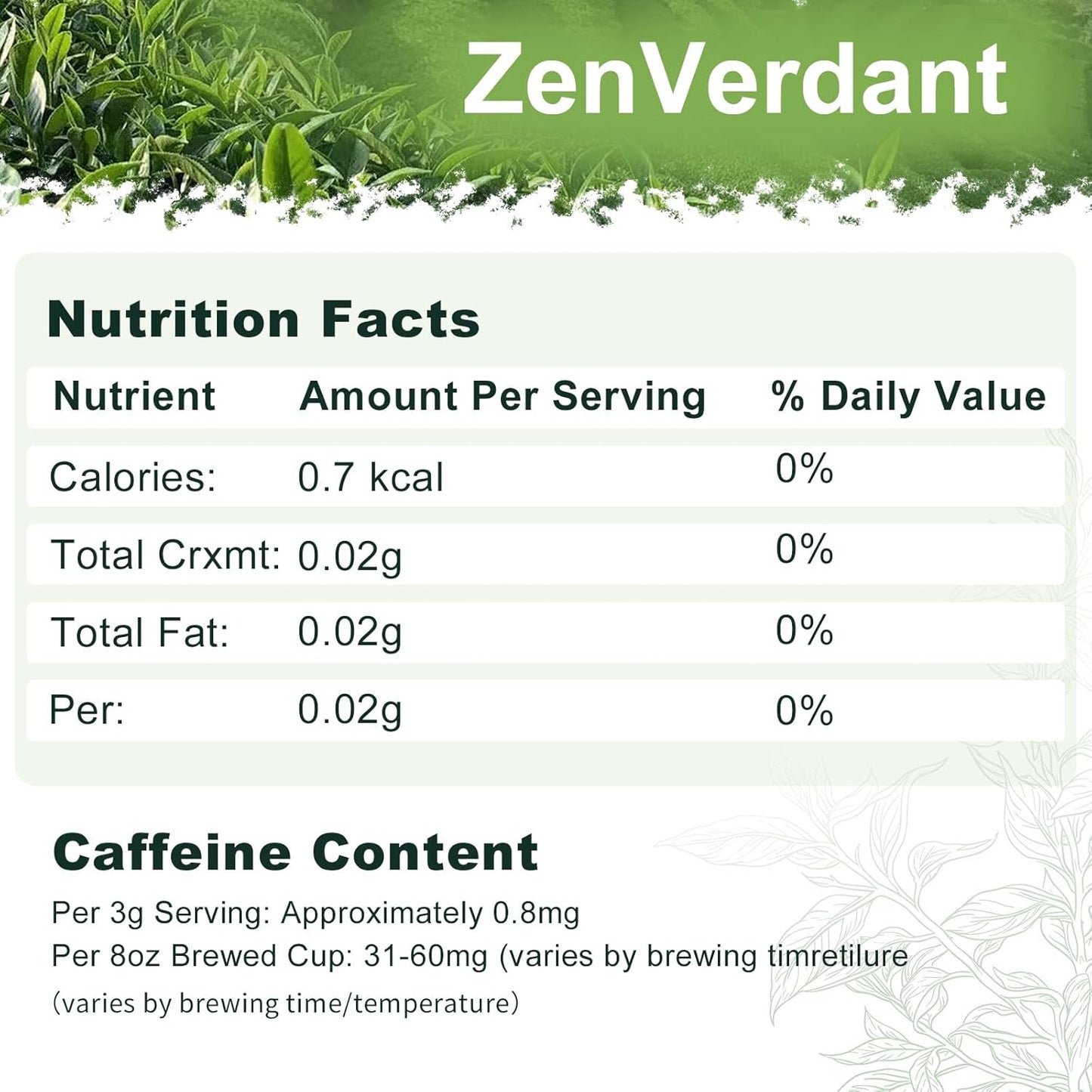 ZenVerdant DT Oolong Tea, 8 oz Whole Leaf Tea | Cortisol Balancing Calming for Stress Relief, Digestion and Metabolism, Rich in Antioxidants | Packaging Mislabeled English Breakfast Tea