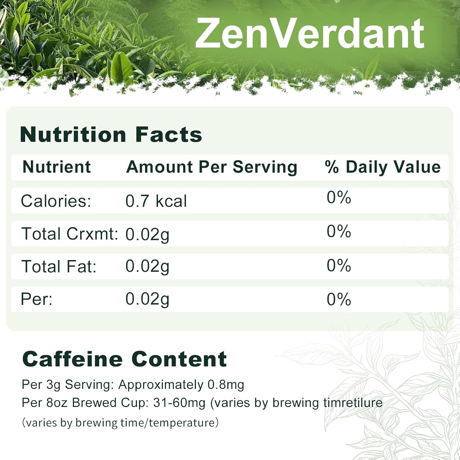 ZenVerdant DT Oolong Tea, 8 oz Whole Leaf Tea | Cortisol Balancing Calming for Stress Relief, Digestion and Metabolism, Rich in Antioxidants | Packaging Mislabeled English Breakfast Tea