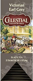 Celestial Seasonings Victorian Earl Grey Black Tea 25 Tea Bags