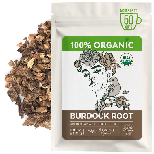 Burdock Root Organic (4oz.) - Greater Burdock Tea - Digestion, Liver, Gut