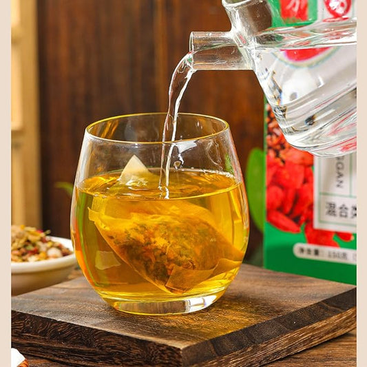 Liver Detox Tea, 30 Pcs Liver Cleanse Detox & Repair Teabag, Dandelion Root Chrysanthemum Wolfberry Tea, Te De Boldo Organico Para El HíGado Graso (30pcs)