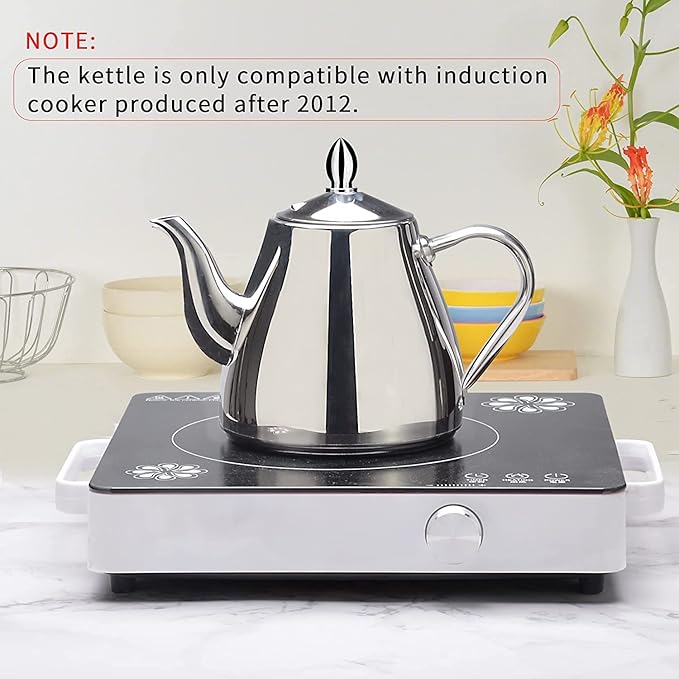 Sanqiahome Stainless Steel Teapot Coffee Servers 1500ml