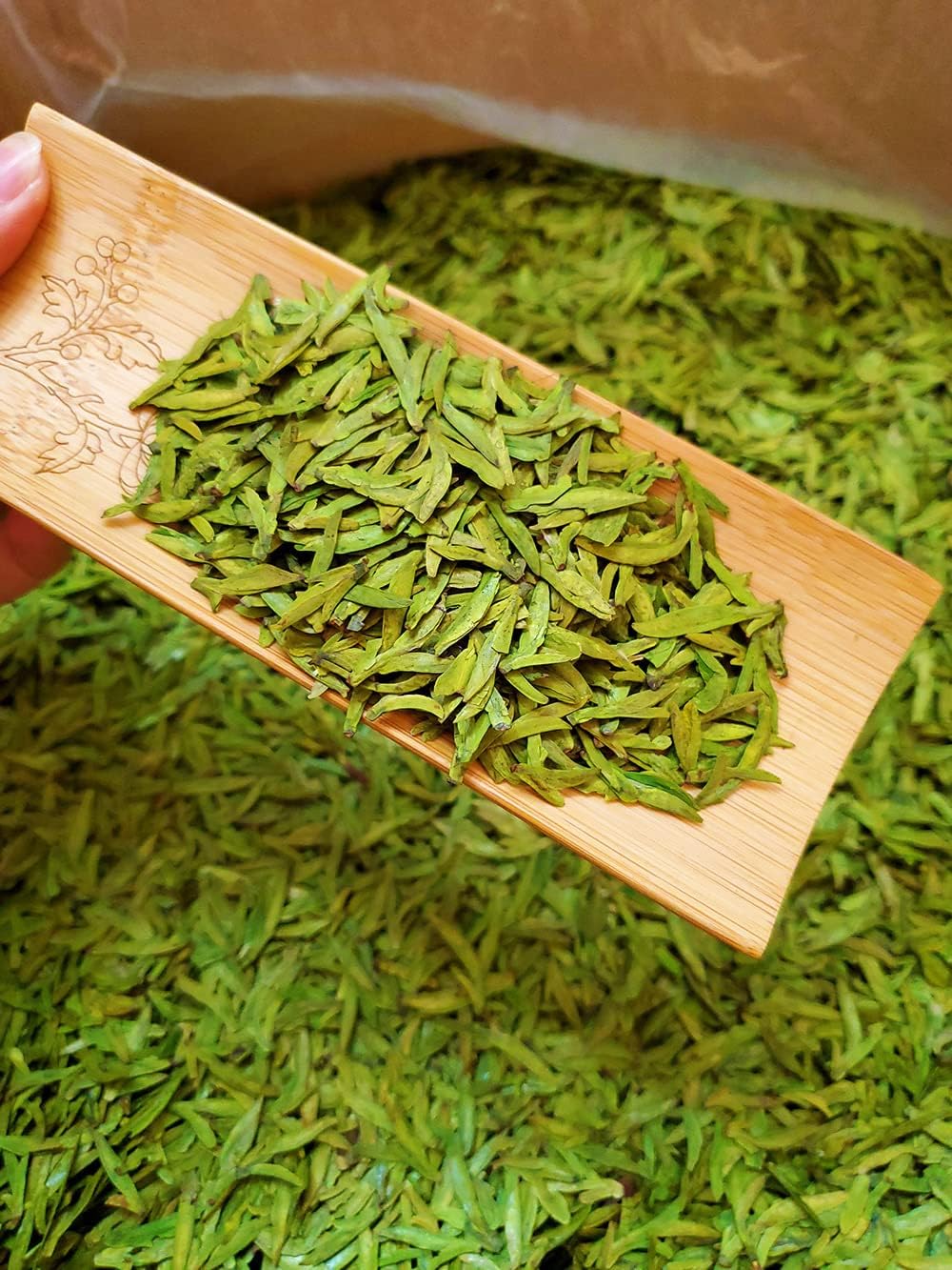 Dragonwell Longjing Tea(Ming Qian),Fresh Dragon Well Green Tea Leaf Picked Before Qingming,Tea Farmer Direct Sale, 4.41 oz./125g,明前龙井