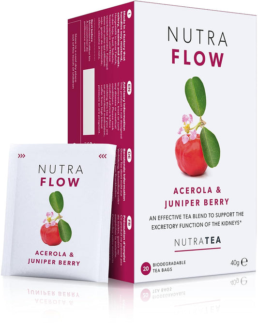 NUTRAFLOW - UTI Tea | Thrush Tea – Includes Horsetail, Yarrow &amp; Goldenseal - Eases Discomfort Within The Urinary Tract &amp; Kidney - 60 Enveloped Tea Bags - by Nutra Tea - Herbal Tea - (3 Pack)