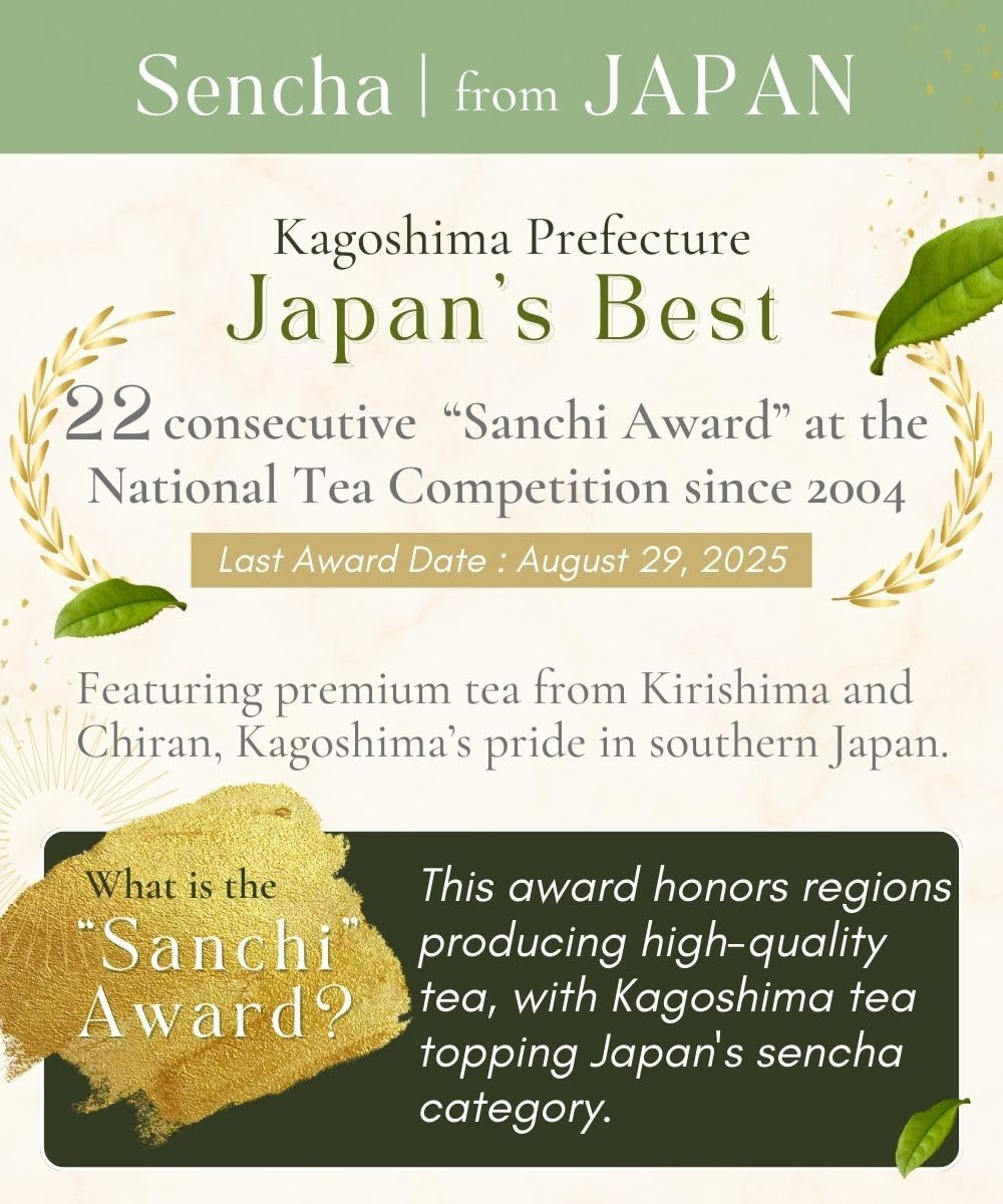 Misty Leaf, Organic 1st Flush Sencha, Loose Leaf Japanese Green Tea (2.82oz)