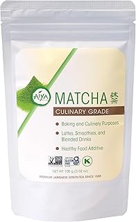 Aiya Authentic Japanese Origin Culinary Grade Matcha Green Tea Powder, 100g Bag (3.53 oz.)