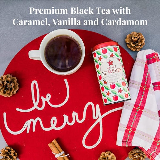 The Republic of Tea — Sip and Be Merry, Holiday Gift Tea, 50 Tea Bags, Naturally Caffeinated