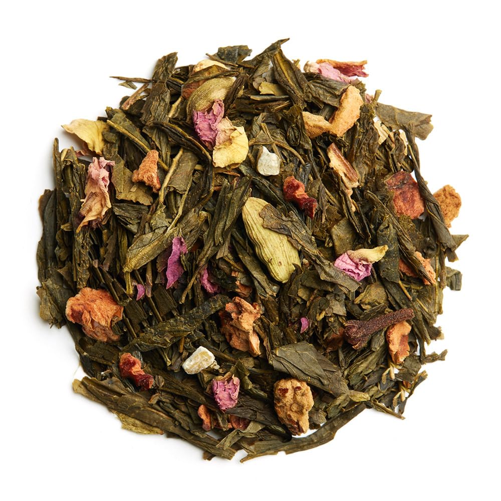 Palais des Thés - Holiday Green Tea N°25 - Premium Gourmet Organic Green Tea with citrus & spices - 3.5oz Loose Leaf Metal Gift Tin - Serves
