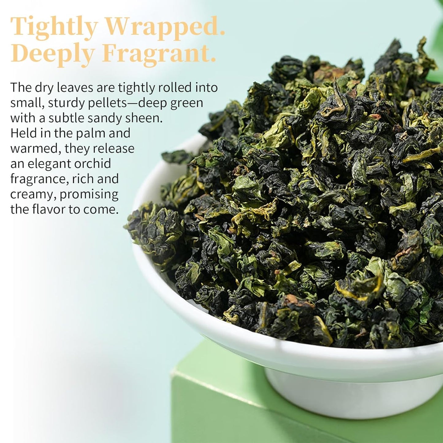 XIXICHA Anxi Tie Guan Yin Oolong Tea Tieguanyin Tea Iron Goddess Oolong Tea Long Lasting Orchid Fragrance Premium Chinese tea High Mountain oolong Tea Grade AAA （100 cups）安溪铁观音 浓香型 5.29oz/150g