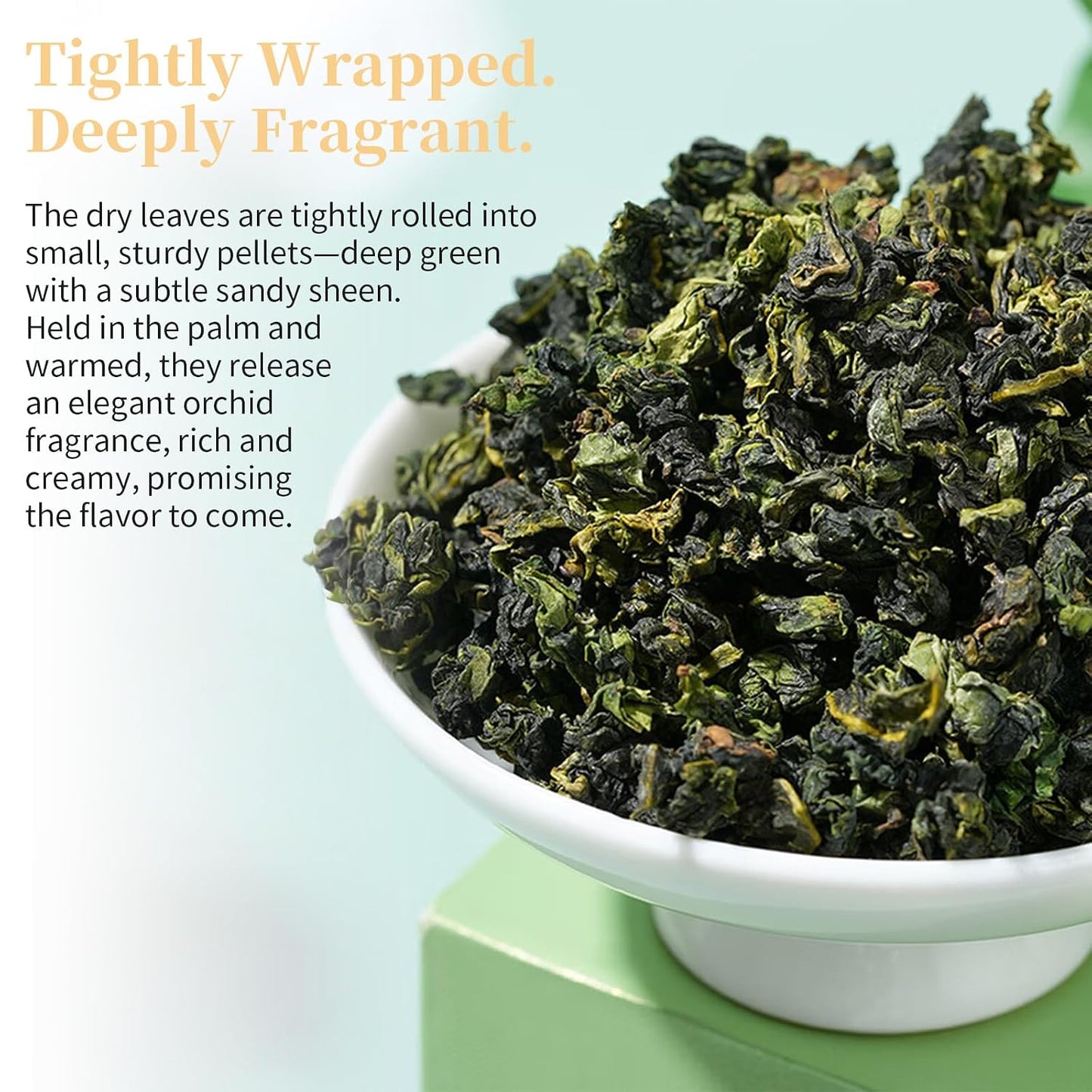 XIXICHA Anxi Tie Guan Yin Oolong Tea Tieguanyin Tea Iron Goddess Oolong Tea Long Lasting Orchid Fragrance Premium Chinese tea High Mountain oolong Tea Grade AAA （100 cups）安溪铁观音 浓香型 5.29oz/150g