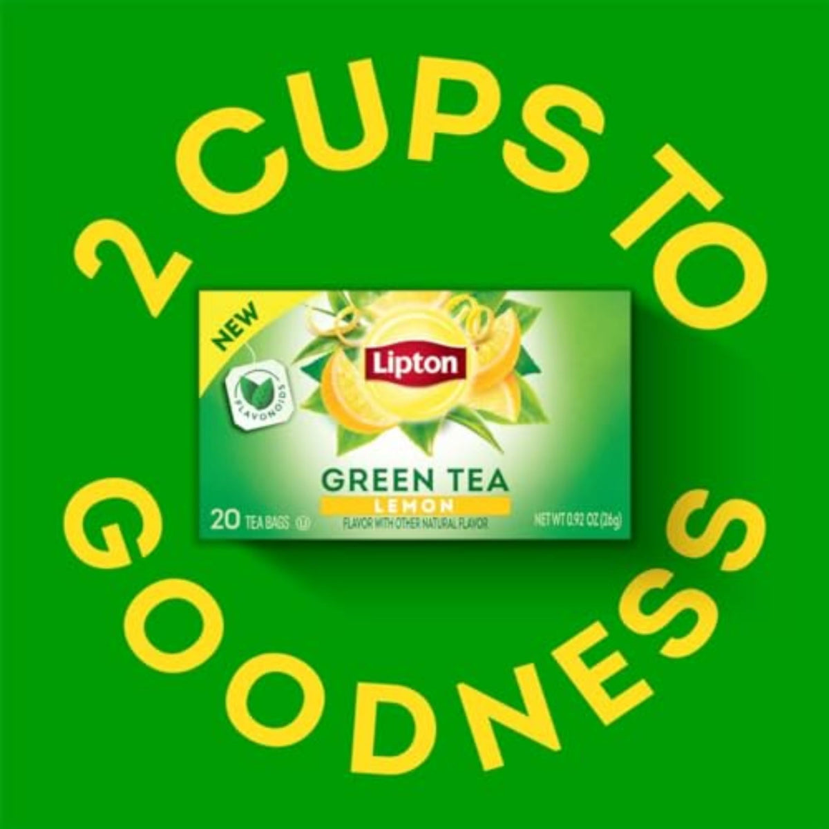 Lipton Lemon Green Tea Bags, 120 Count (20 Count 6-Pack)