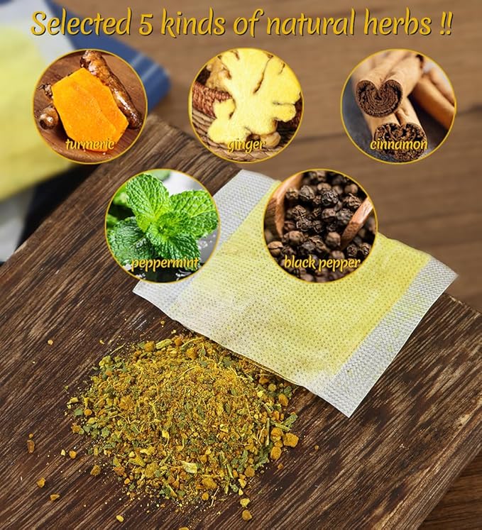 Ulthmok Premium Herbal Tea Bags, 60 Count – Turmeric, Ginger, Ceylon Cinnamon, Peppermint & Black Pepper – Caffeine-Free