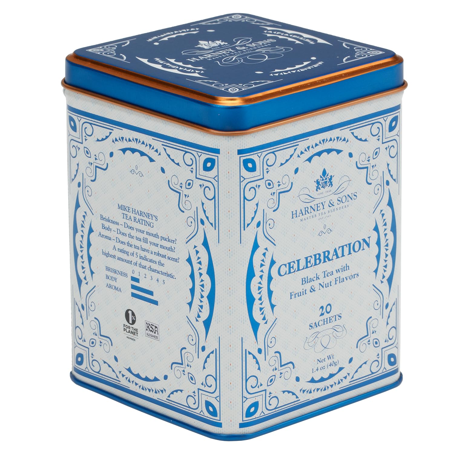 Harney & Sons CELEBRATION Tea 20 ct Sachet TIn