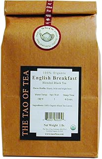 The Tao of Tea, English Breakfast, Certified Organic Black Tea Blend,1-Pounds