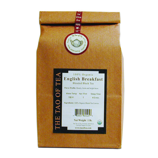 The Tao of Tea, English Breakfast, Certified Organic Black Tea Blend,1-Pounds