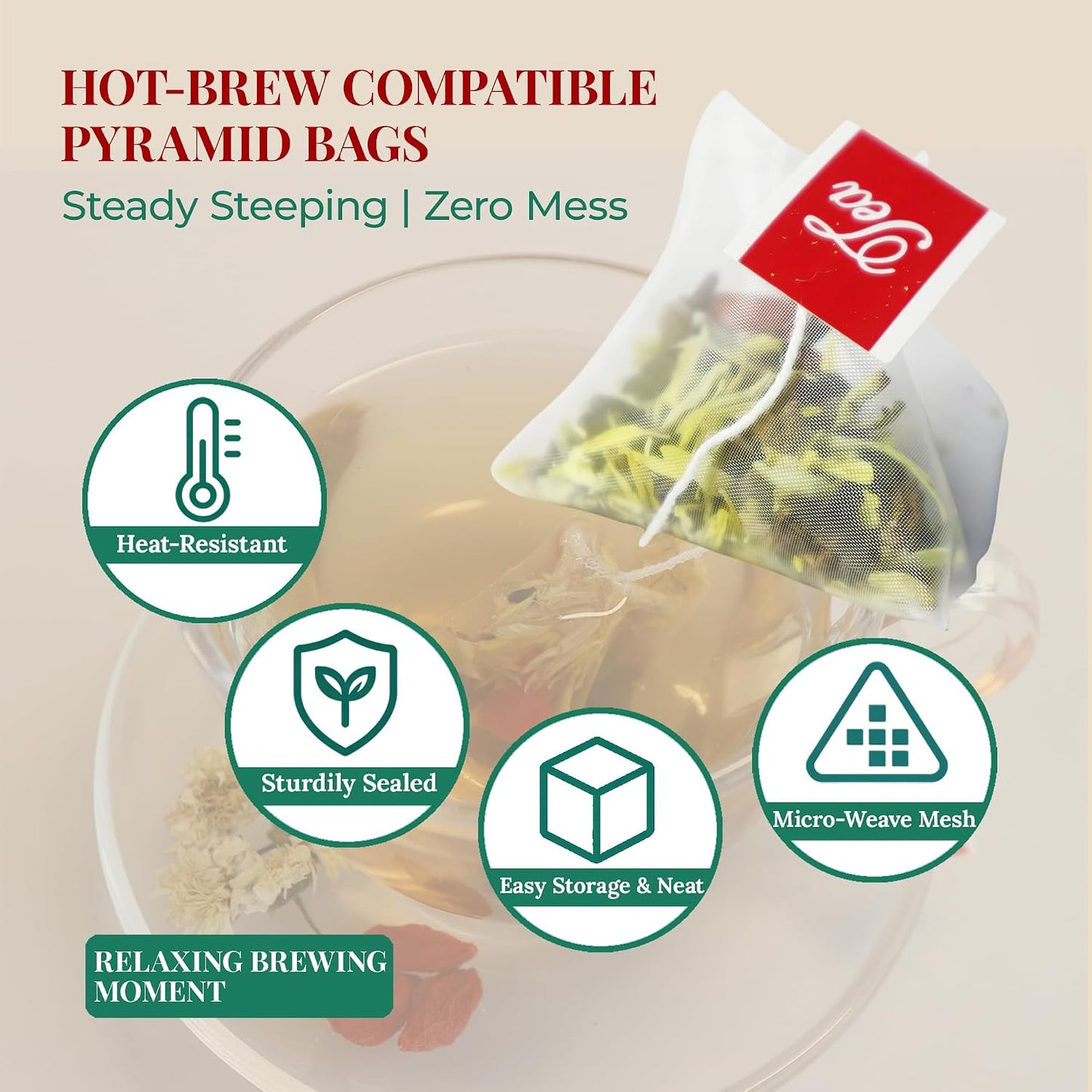 ADMIRINGAZELAND Goji Berry Chrysanthemum Tea Bags 30 CT Chinese Herbal Tea