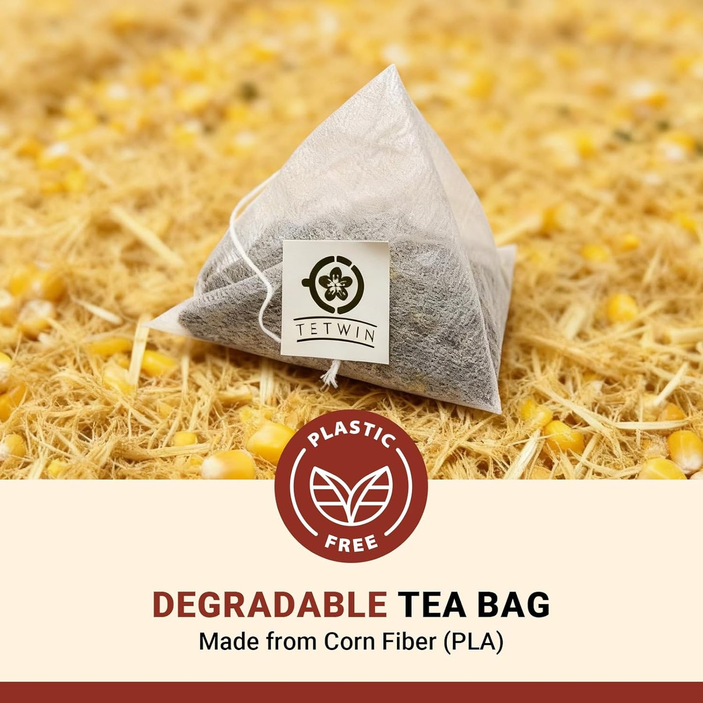 Jasmine Black Tea Bags, 3-Scented Loose Leaf in PLA teabag - Bitterness-Free, Naturally Sweet & Mellow, 10 Count Portable Tin